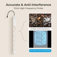 Accurate and anti-interference measurement features highlighting 1GHz high frequency probe technology resistant to fertilizer and salt interference in soil