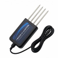 OHTS1024 soil multi-parameter sensor main product view with white background showing ABS housing and 316L stainless steel probes