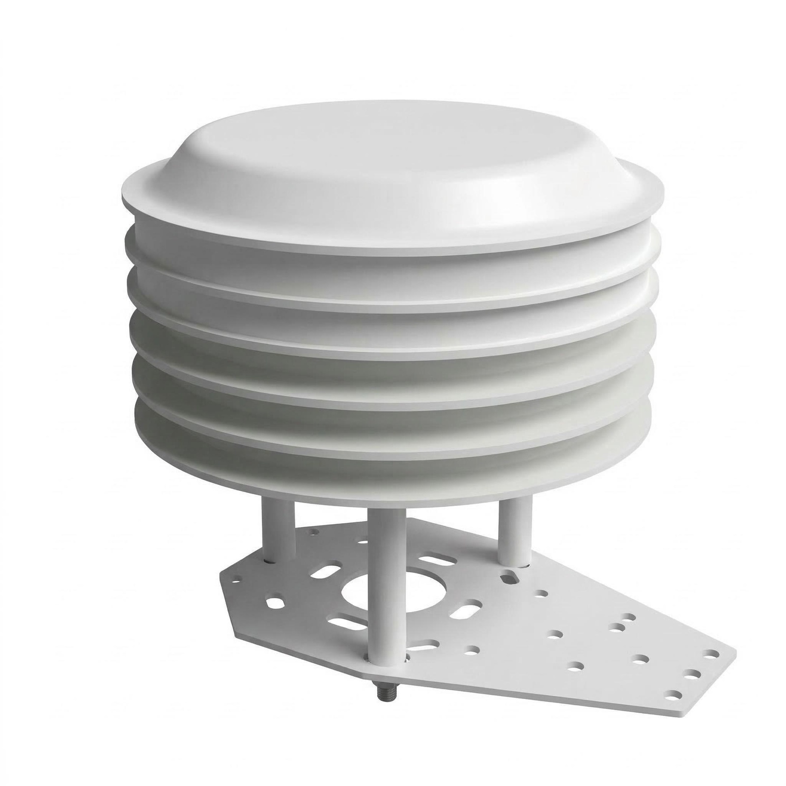 OHTS1060 Multi-Parameter Environmental Sensor main product image with louvered radiation shield design and mounting bracket