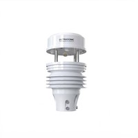 OHTS1070 Ultrasonic Integrated Weather Station main product view with white background showing complete device structure with ultrasonic wind sensor and multi-layer radiation shield