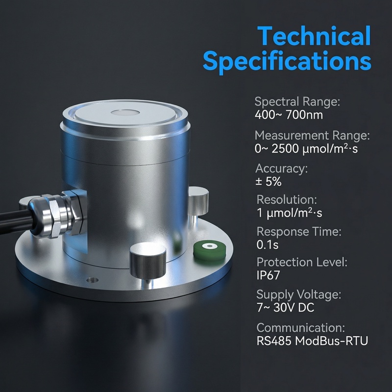 OHTS1094 PAR Sensor Technical Specifications and Key Parameters Overview