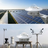 OHTS1095 Pyranometer installation applications in photovoltaic solar farms and meteorological observation stations for global solar radiation flux density measurement