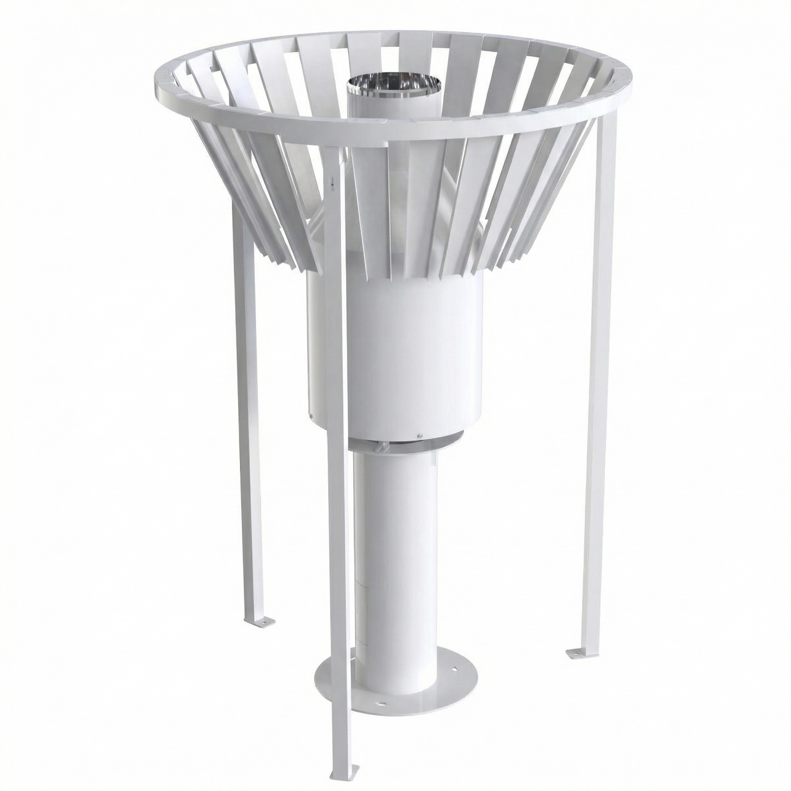 OHTS1099 Weighing Rain Gauge - Complete product overview with convex windproof structure and white background