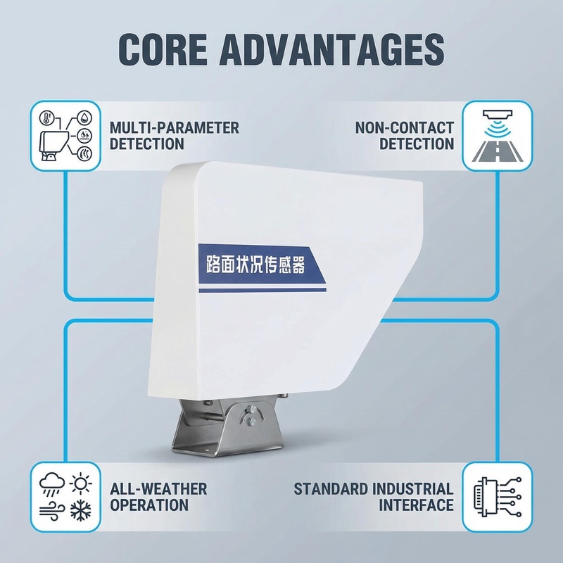OHTS1120 core advantages overview featuring multi-parameter detection non-contact sensing all-weather operation and standard industrial interface