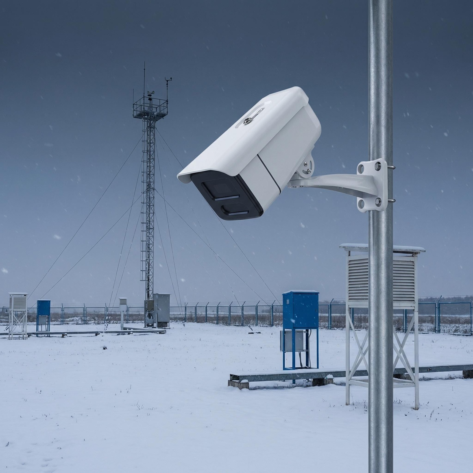 OHTS1122 Laser Snow Depth Transmitter - Weather Station Monitoring Application Scene