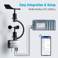 OHTS1123 RS485 ModBus-RTU stable communication interface with 2000m range and Bluetooth wireless configuration via mobile APP for easy integration