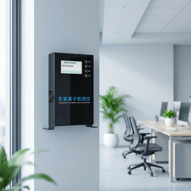 OHTS1124 installed in modern office environment for indoor air quality monitoring and assessment