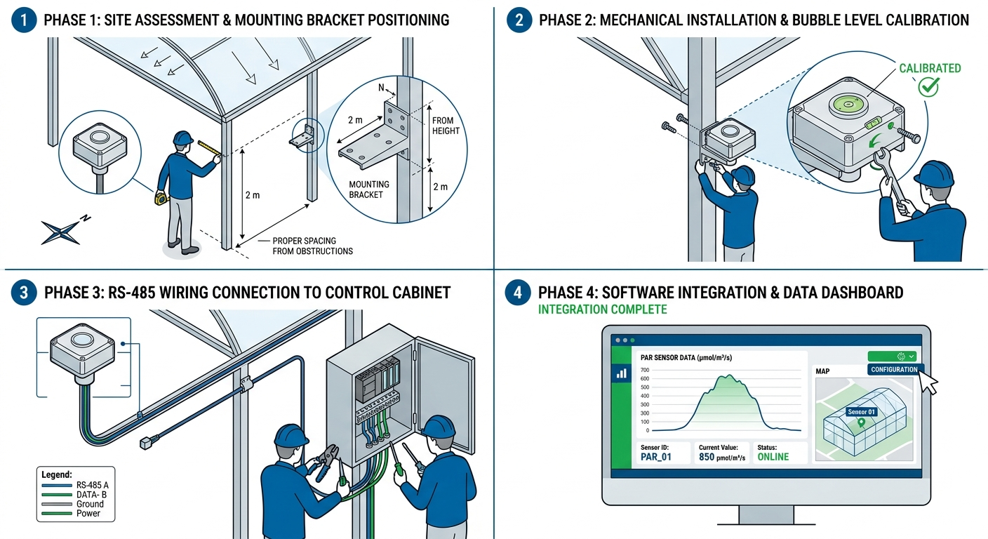 PAR Sensor Deployment and Calibration Workflow