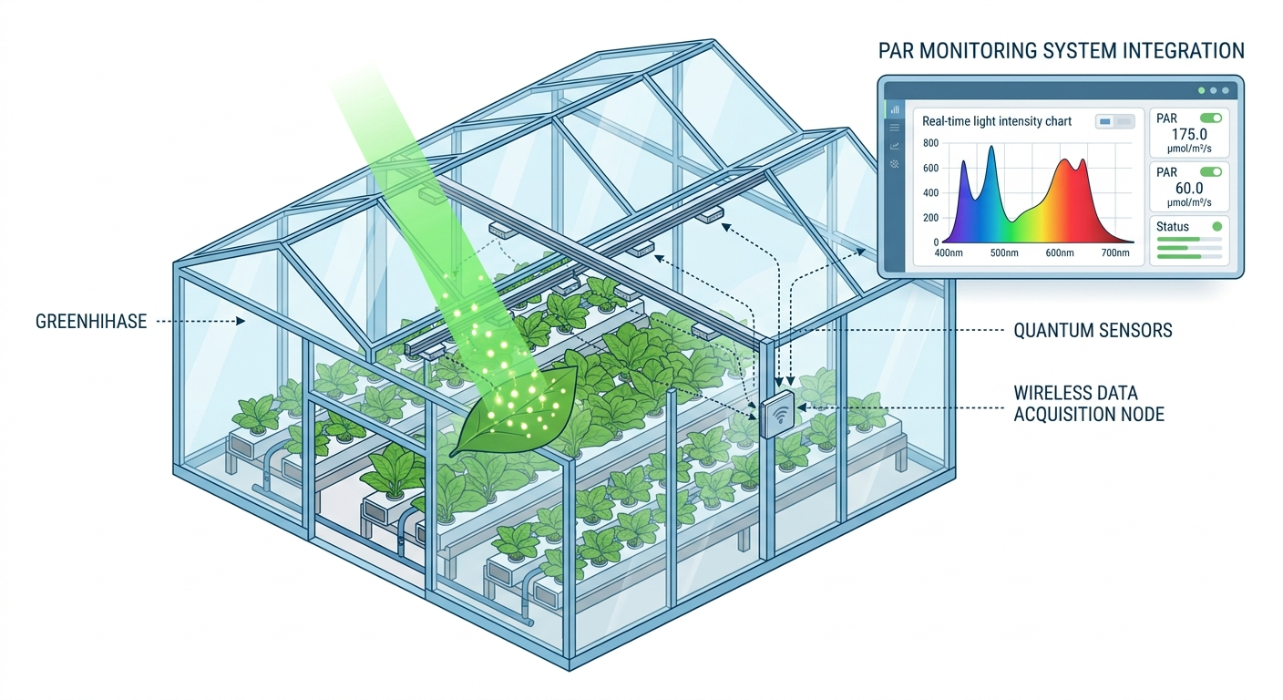 Optimizing Crop Light Utilization in Precision Agriculture with PAR Monitoring