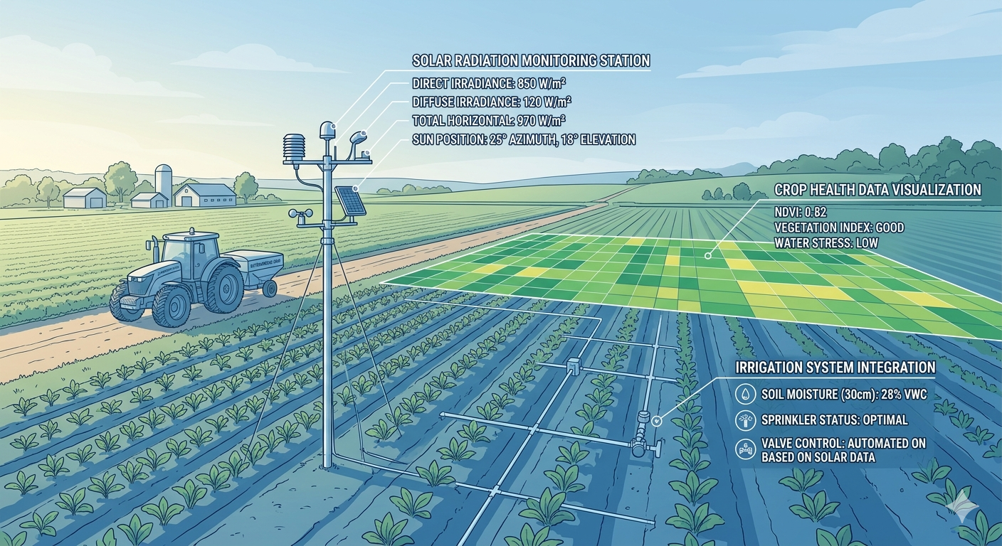 Optimizing Crop Yield Prediction with Multi-Parameter Solar Radiation Monitoring