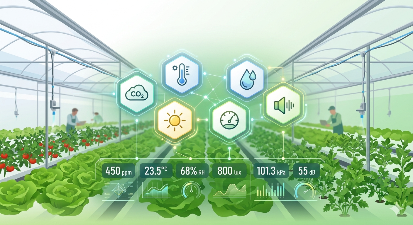 Six-parameter environmental monitoring integration concept