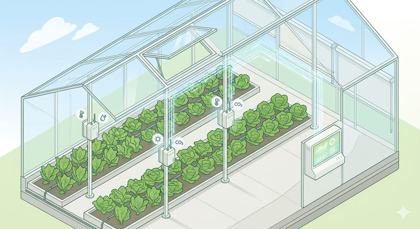 Optimizing Greenhouse Climate Control with Integrated Multi-Sensor Systems
