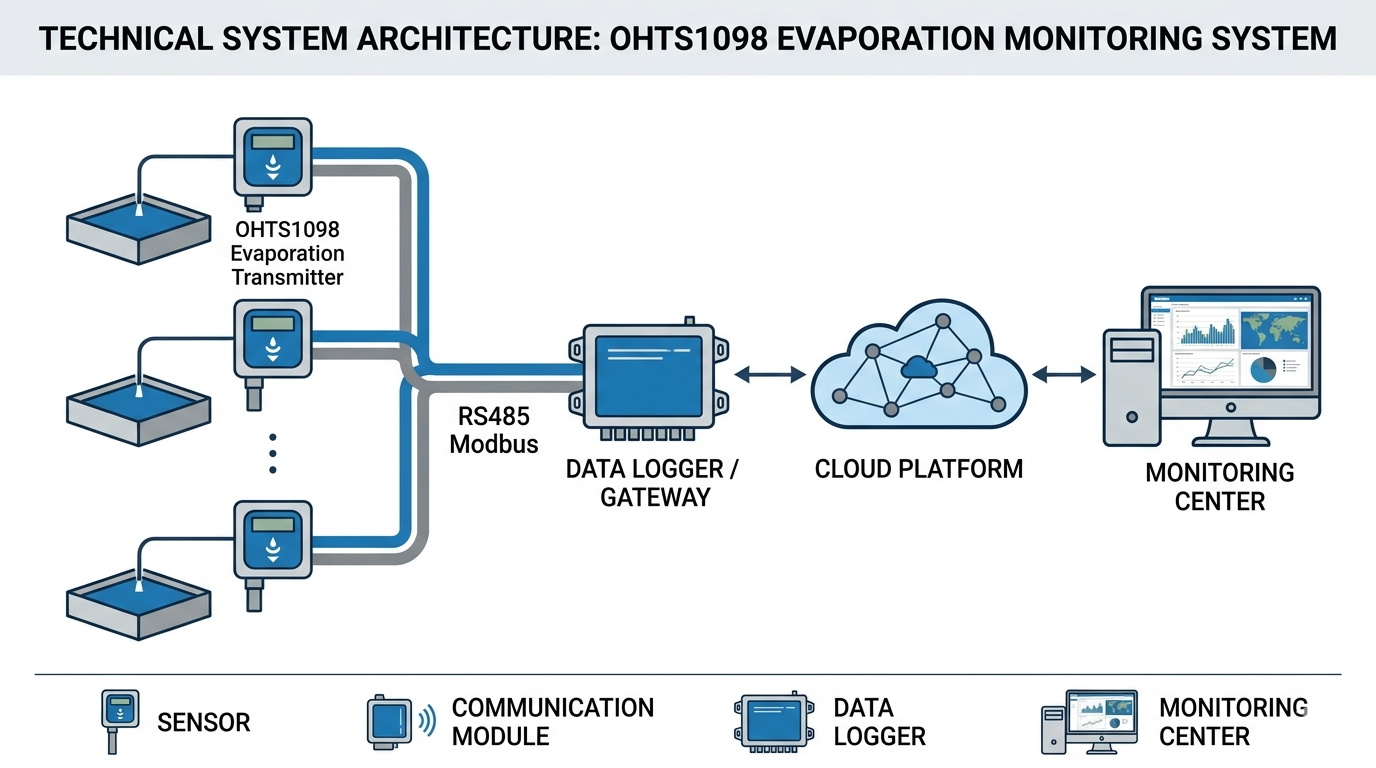 Reservoir monitoring system architecture with OHTS1098 integration