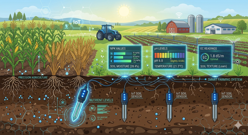 Optimizing Soil Nutrient Management with Multi-Parameter Sensors